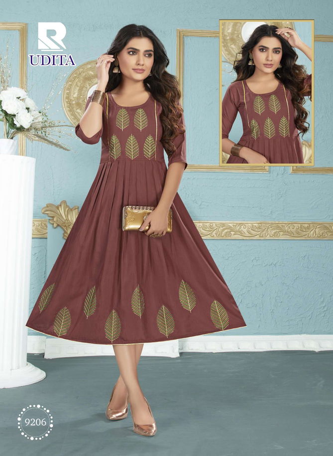 Raashi Udita Regular Wear Wholesale Anarkali Kurtis Catalog
